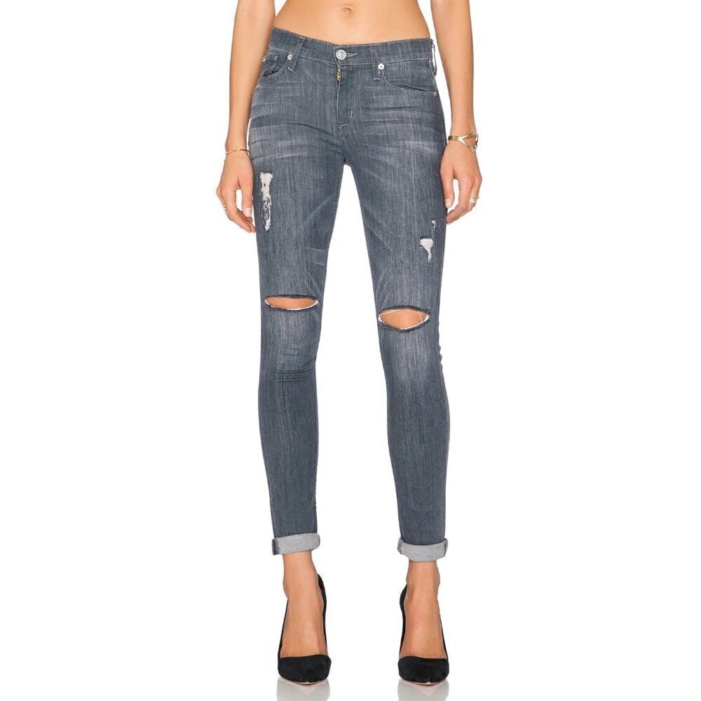 NWOT Hudson Shine Mid Rise Skinny Jeans‎ in Obsidian 26